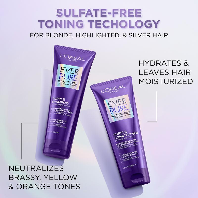 EverPure Blonde : Purple Shampoo & Conditioner, L'Oréal Paris