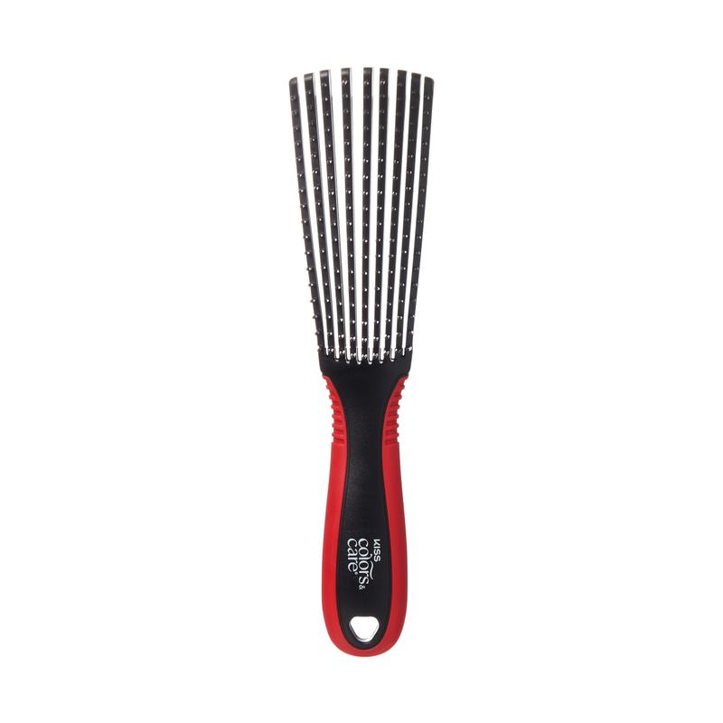 KISS Colors & Care Glide Detangling Brush - Large Black