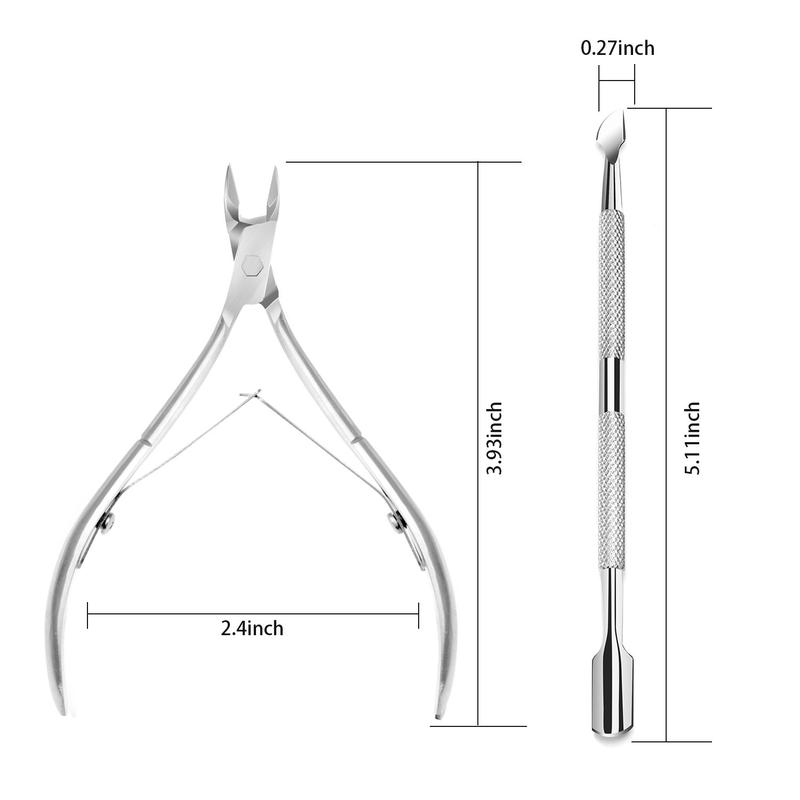 Stainless steel cuticle cutting and trimming tool Nail nails inlaid nail scissors Cuticle clipper Barb scissors Cuticle clipper Cuticle removal tool set