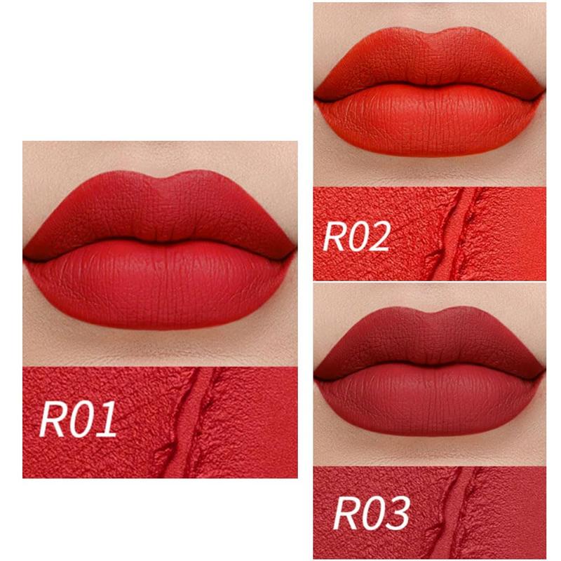 3 Pcs Matte Velvet Lipstick  Set,Nude Long Lasting Matte Lipstick 24H Waterproof for Girls Natural Lip Makeup,Matte Non-Stick Lipstick Makeup .