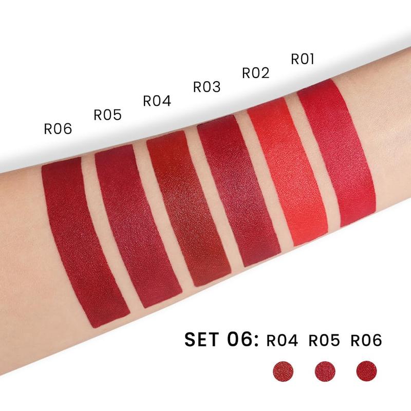 3 Pcs Matte Velvet Lipstick  Set,Nude Long Lasting Matte Lipstick 24H Waterproof for Girls Natural Lip Makeup,Matte Non-Stick Lipstick Makeup .