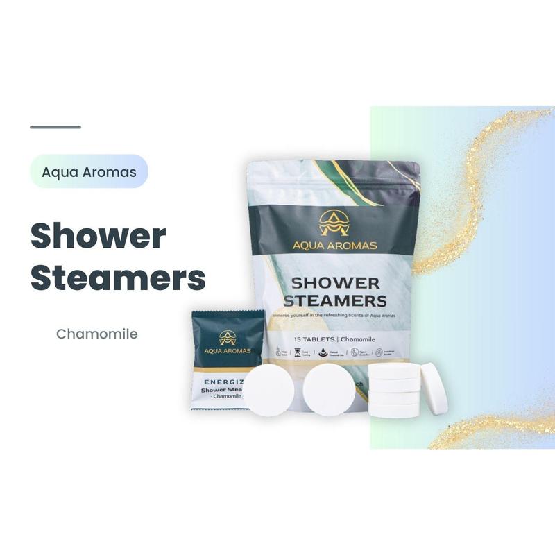 Aqua Aromas Shower Steamers - Aromatherapy Shower Bomb Steamers, 15 Pack Scent Gift Scented  Eucalyptus Body Care Body Wash Soap Comfort shower steamer Cleansing Skin Repair Skin Care