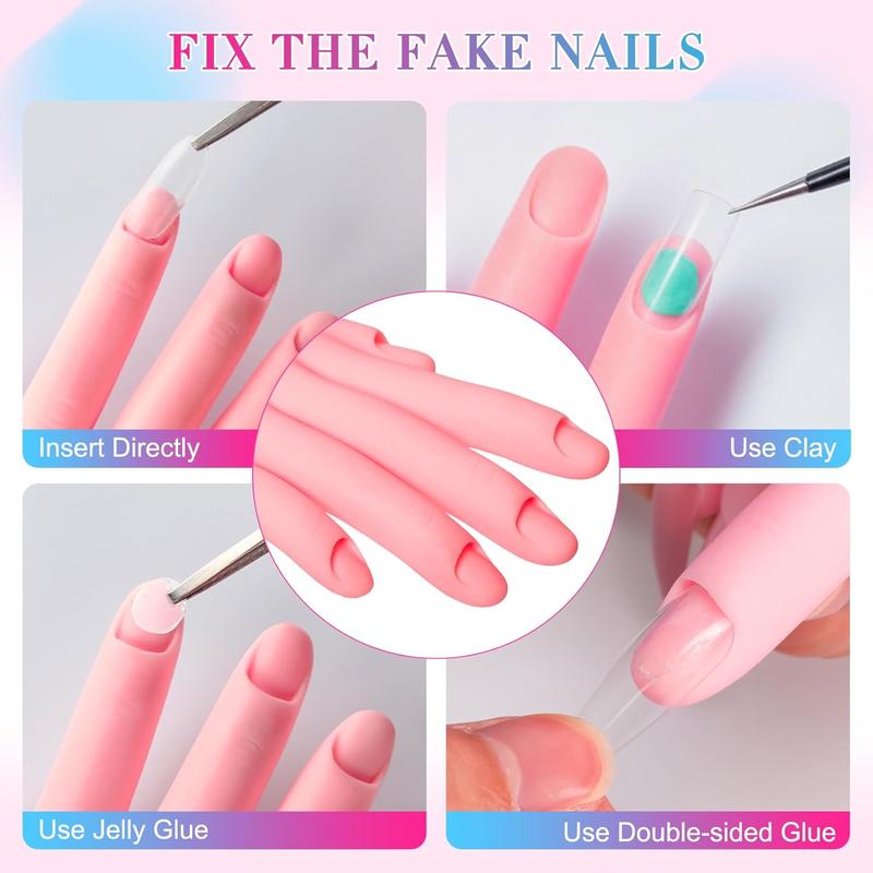 Nail Practice Hand, Mannequin Hand for Nails Practice, Flexible Bendable Fake Hand Manicure Nail  1Pcs for pedicure care nail salon Nail Care