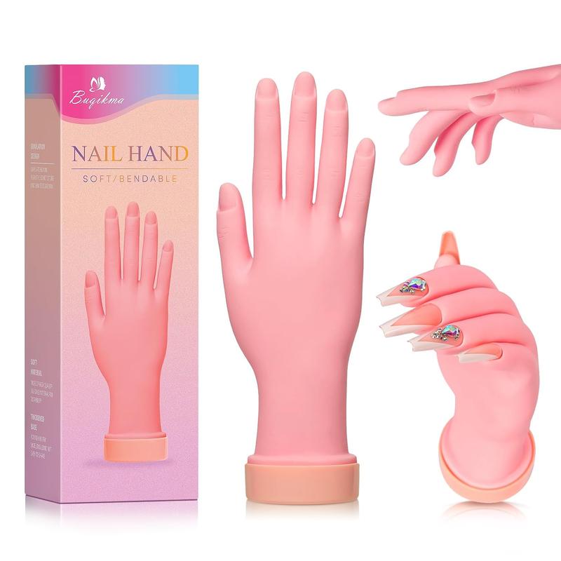 Nail Practice Hand, Mannequin Hand for Nails Practice, Flexible Bendable Fake Hand Manicure Nail  1Pcs for pedicure care nail salon Nail Care