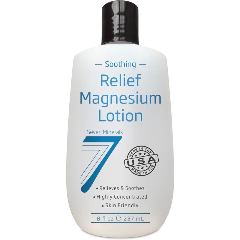 Seven Minerals Magnesium Lotion for Soothing Relief, Comfort & Relaxation - Lotion with Skin Care Ingredients for Skin Repair - Body Care Cosmetic