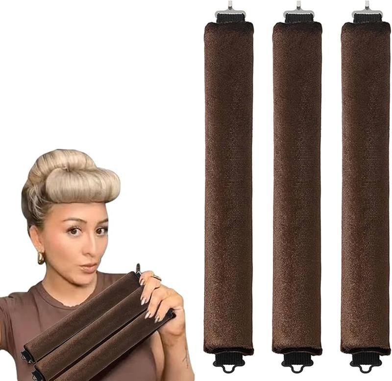 Satin Heatless Curling Set - Hair Rollers, Headband Hair Curlers & Hot Rollers, High Resilience Rubber Filling