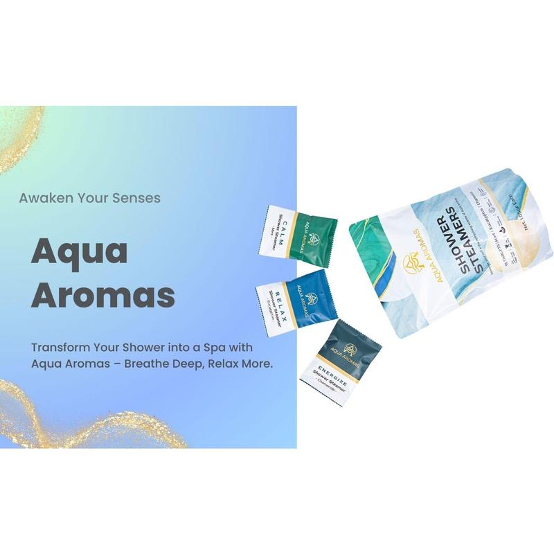 Aqua Aromas Shower Steamers - Aromatherapy Shower Bomb Steamers, 15 Pack Scent Gift Scented  Eucalyptus Body Care Body Wash Soap Comfort shower steamer Cleansing Skin Repair Skin Care