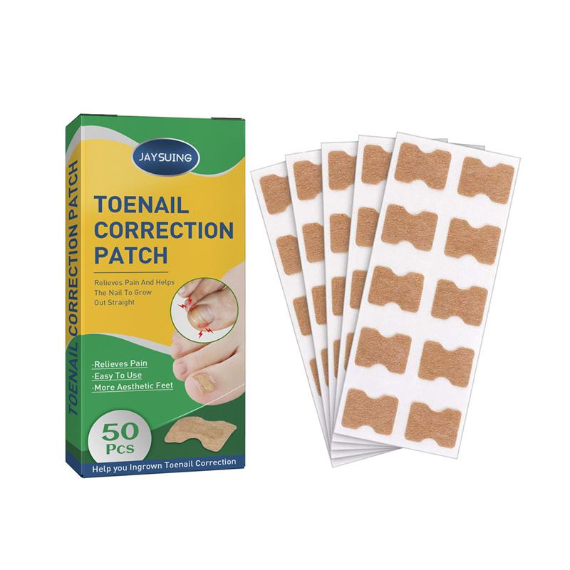 Nail Patches, Correction Patches for Beautiful and Healthy Nails, Ingrown Toenai Corrector Strips, To Relieve Nail Groove , Waterproof And Breathable Foot Care Nail Repair Extra Strong Toenail Patches (50pcs) Manicure Nail Care Set Nail Art Set Cutics