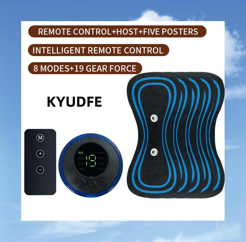 KYUDFE Dual Control Neck  with 8 Modes & 19 Levels, 5 Replacement Patches Included - Personal Care Appliance for Neck