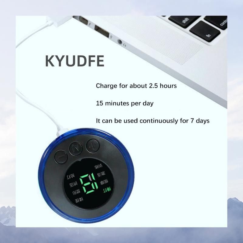 KYUDFE Dual Control Neck  with 8 Modes & 19 Levels, 5 Replacement Patches Included - Personal Care Appliance for Neck